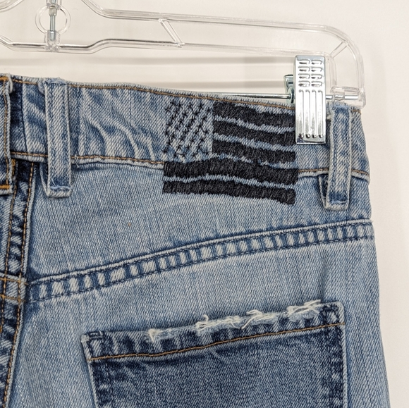 Revice Ying Yang Two Tone Straight Leg Denim Jeans - Picture 4 of 4